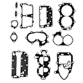 Pikkukuva 1 / 5: Sylinterikannen tiivistesarja Johnson/Evinrude 25/35hv 2-syl X-ref 433941{f2}