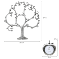 Miniatyrbilde 2 av 4: Fotoramme familiebilde sølv epletre design