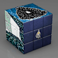 Miniatyrbilde 1 av 5: Barn 3x3x3 Magisk Cube Planet Astronaut Berømt Maleri Kjendiser 3x3 Puslespill Cube Leke for Barn Pedagogisk Magico Cubo Gave{f66}