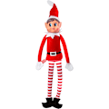 Miniatyrbillede 1 af 3: Julemandens Elf, der Opfører sig Dårligt, Plyslegetøj | Elfette Nyhed Lang Bøjlig Uartig Pige Juledukke | 30 cm