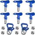 6-pack Airless Sprutmunstycken Vändbara Airless Munstycken Airless Sprutmunstycken för Högtrycksfärgsprutning Typ 211 315 417 515 517 523