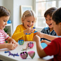 Miniatyrbilde 4 av 6: 4 stk. 3D-printet påske-drageegg, liten artikulert krystall-drage fidget-leke, overraskelse 3D-printet dyreleke påskekurv (4-delt sett-E)