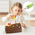 Pikkukuva 4 / 8: TOP BRIGHT Montessori-lelut 2-vuotiaille - Magneettinen lintujen ruokintapeli hienomotoristen taitojen kehittämiseen pojille ja tytöille