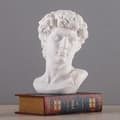 Grekisk mytologi David huvud byst staty mini Europa Michelangelo(F2)