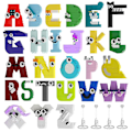 Pikkukuva 2 / 5: Alphabet Lore 26 Kirjainyhdistelmää Koulutuslelusetti 969 Osainen Luova Lelupalikkasarja Lapsille Lahjaksi