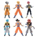 6 st Dragon Ball figurleksaker Super Saiyan Anime dockmodell