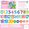 Miniatyrbillede 3 af 8: Magnetisk puslespil til børn 3~6 år, baby multi-tema bogstav dyr tal kognition tidlig uddannelse oplysning puslespil 1