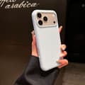 Magnetiskt iPhone-läderfodral, minimalistiskt skyddsfodral i konstläder, smalt magnetiskt telefonfodral för vardagsskydd *iPhone 18 Pro Max* ljusblå light blue iPhone 18 Pro Max