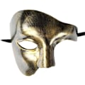 Miniatyrbilde 3 av 3: Maskerade maske for menn kvinner par Phantom of the Opera Maske H