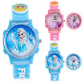 Miniatyrbillede 2 af 5: Børne Frozen Elsa Ur Prinsesse Børn Søde Tegneseriefigurer Gaver til Børn{F2} blue
