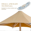 Miniatyrbillede 4 af 4: 4-pak Udendørs Parasol Reparationssæt Skydedør Vindue Enkelt Hjul Parasol Reb Trisse til Haveparasol Reservedele{HH}