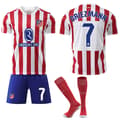 2025-2026 Atlético Madrid Hjemmefodboldtrøje Nr. 7 Griezmann til Børn og Voksne-Perfekt(f529) 28