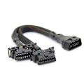 Miniatyrbillede 1 af 5: 2 i 1 OBD2 Forlængerkabel OBDII Han til 2 Hun Splitter Bil Computer Tilslutning Konverteringsstik{F2]