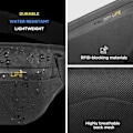 Miniatyrbillede 4 af 6: Spigen Vandafvisende Taljetaske RFID Sort 220