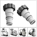 Miniatyrbilde 4 av 5: 2-pakning Intex A-serie slangeadapter med gjenget krage og tetningsringer (32 mm slanger til 38 mm)