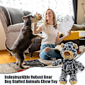 Miniatyrbillede 4 af 5: Uforgængelig Bjørn, Slidstærkt Tuggelegetøj, Åndbar, Tandbørstevenlig, Perfekt til Hunde der Elsker at Tygge - Blue