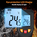 Miniatyrbild 5 av 5: NJTY Infraröd Termometer NJTY Digital Beröringsfri Temperatur -50°C600°C (-58°F1112°F) IR Termometer för Industri, Kök, Bil{F2}