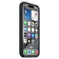 Pikkukuva 3 / 3: Silikonikuori iPhone 15 Prolle, MagSafe-yhteensopiva Musta{F2] Black iPhone 15 Pro