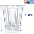 Miniatyrbild 2 av 5: Lysande Shotglas Set om 24 Party Favörer för Vuxna Shotglas för Fest LED Blinkande Dricksglas Självlysande{F2]