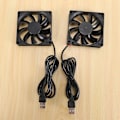 Miniatyrbillede 2 af 5: 80mm 5V USB Blæser 80mm 8cm 8015 Børsteløs DC Køleblæser PC Computer Router Chassis Blæser Køler 2stk