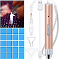 Miniatyrbillede 1 af 5: Diamantmaleri Pen Spids Borepen med Lys 5D DIY Diamant