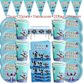 Miniatyrbilde 3 av 4: Disney Stitch Design Bursdagsfest Dekorasjoner Servietter Pappkopper Tallerkener Gutter Jenter Baby Shower Engangs Servise Tilbehør
