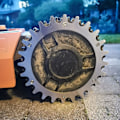 Miniatyrbild 5 av 5: Premium rostfria spikar för Worx S/M-modell, 2 x rostfria skruvspikar Traction Enhancer, robotgräsklippare hjulstorlek 205 mm