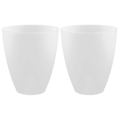 Miniatyrbillede 2 af 2: 2 stk. Lampeskærm 42mm Åbning Lysekrone Lampeskærm Plast Lampeskærm Levering Hvid{F2} White 10X10X11.5CM