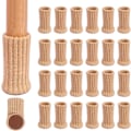 Miniatyrbillede 1 af 5: 24 stk. - Stolestrømper Khaki til stoleben, møbelben, skridsikre puder til passer 4\"-7cm\" diameter stoleben{F2]