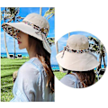 Miniatyrbillede 4 af 4: Dame Solhat Upf 50 Bredskygget Spandhat UV Beskyttelse Sommer Strand Solhat
