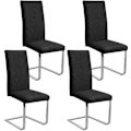 Miniatyrbild 2 av 8: 4-pack stolsöverdrag, stretch stolsöverdrag, pallöverdrag, matstolsöverdrag, svarta universella stretch stolsöverdrag