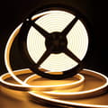 Neon LED-stripe, 12V 5m dimbar varmhvit LED-stripe, 3000K vanntett utendørs silikon fleksibel LED-stripe_MGF*-F2-