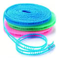 Vindtät klädstreck 5m, halkfri hållbar nylon utomhustorklina, 3-pack för resor och camping