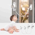 Miniatyrbild 2 av 4: 4 st Fönsterbegränsare Lås Fönsterbegränsare Baby Fönsterlås Fönsterlås Dörrlås-FÄRG: Vit