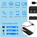 Miniatyrbild 4 av 5: USB 3.0 Hubb, Multi 7 Port USB Strömförsörjning med Oberoende Strömbrytare, Drivna USB 3.0 Hubb, Flera USB Portar för PC, Laptop, MacBook, Mac Pro