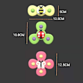Miniatyrbild 2 av 5: 3-pack - Fidget Spinner med sugpropp för barn - Snurrleksak i flera färger