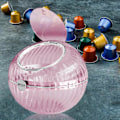 Miniatyrbillede 1 af 5: Kaffekapsel Opbevaringsboks Beholder Holdbar Elegant Klar Pod Organizer Espresso{F2] violet
