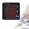 Miniatyrbillede 2 af 3: Spændings- og Strømmåler Frekvensmåler Digital Display AC50-500V 1-140A Høj Præcision Digital Måler Voltmeter Amperemeter