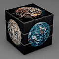 Miniatyrbilde 4 av 4: Barn 3x3x3 Magisk Cube Planet Astronaut Berømt Maleri Kjendiser 3x3 Puslespill Cube Leke for Barn Pedagogisk Magico Cubo Gave{f67}
