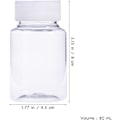 Miniatyrbilde 5 av 7: 80ml Tomme Plastflasker Klare Flasker for Kjemiske Medikamenter, ZQKLA