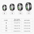 Miniatyrbilde 4 av 5: Smart Ring for Blodtrykk, Helse og Aktivitetsmåling - Blodsukker, Søvn, Hjertefrekvens, 100% Ny gull{F2] gold 9