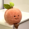 Miniatyrbillede 1 af 5: Jellycat Amuseable Fersken Blød Plys Legetøj Helt Ny Sjælden-4