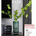 Miniatyrbillede 2 af 5: Krystal-look kraftig glas buket blomstervase holder til hjemmebord indretning bryllup midterstykke spisestue og stuer 25*12*10cm