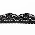 Miniatyrbild 5 av 8: Svart Spetsband 10 Yards 1,5 cm Bredd Stretchigt Elastiskt Bekvämt Blomstermönster Spetskant för Dekorationer Sömnad DIY