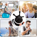 Miniatyrbild 6 av 6: Vit/Svart Snigel Avlastningsleksak White/Black