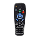 Miniatyrbilde 1 av 5: Fjernkontroll egnet for Vivitek H1180cbhd H1185cbhd D751st D853w D803w-3d D963hd D871st D805w-3d
