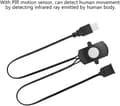 Miniatyrbild 4 av 5: Mini PIR Rörelsesensor Närvarodetektor för DIY LED-belysning PIR Infraröd Rörelsesensor med USB-gränssnitt