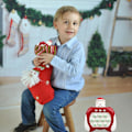 Miniatyrbild 6 av 7: Jul-Pop Snabbtrycksspel, Handhållen Ljusupplyst Bubbla Fidget Spel Leksak för Barn Pojkar Flickor Tonåringar Julstrumpor Fyllmedel Presenter