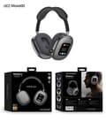 AKZ MAX600 Trådlösa Bluetooth Over-Ear Hörlurar med Digital Display, Hemmabruk black