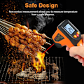 Miniatyrbild 2 av 5: NJTY Infraröd Termometer NJTY Digital Beröringsfri Temperatur -50°C600°C (-58°F1112°F) IR Termometer för Industri, Kök, Bil{F2}